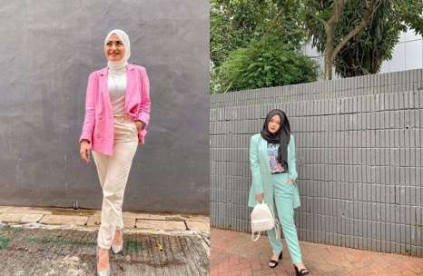 8 Beda Gaya Fashion Hijab Nathalie Holscher dan Putri Delina