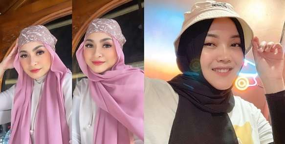 8 Beda Gaya Fashion Hijab Nathalie Holscher dan Putri Delina