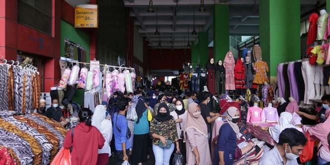5 Potret Pasar Tanah Abang Usai Membeludaknya Pengunjung