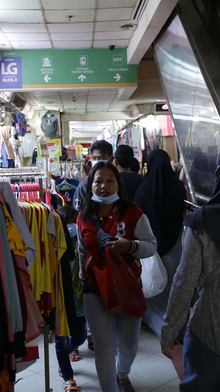 5 Potret Pasar Tanah Abang Usai Membeludaknya Pengunjung