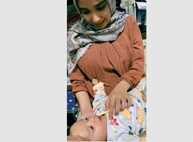 Momen Langka, 10 Potret Rizki DA dan Nadya Momong Anak Bareng