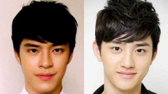 Bak Pinang Dibelah Dua, Seleb Pria Ini Mirip Artis Korea!