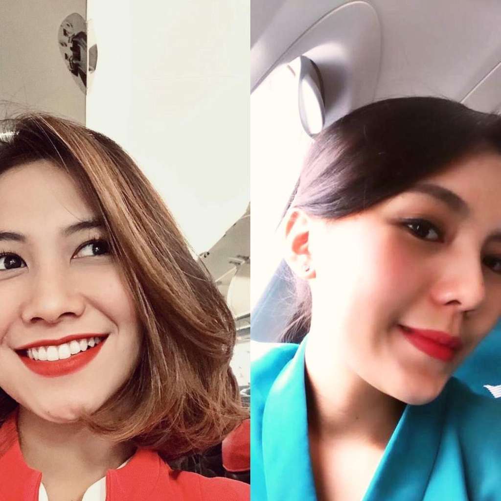 8 Foto Pramugari Cantik Alih Profesi Jualan Lontong Sayur
