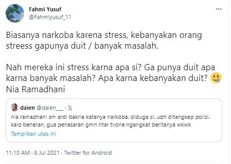 11 Cuitan Lucu Netizen Nia Ramadhani Ditangkap karena Narkoba