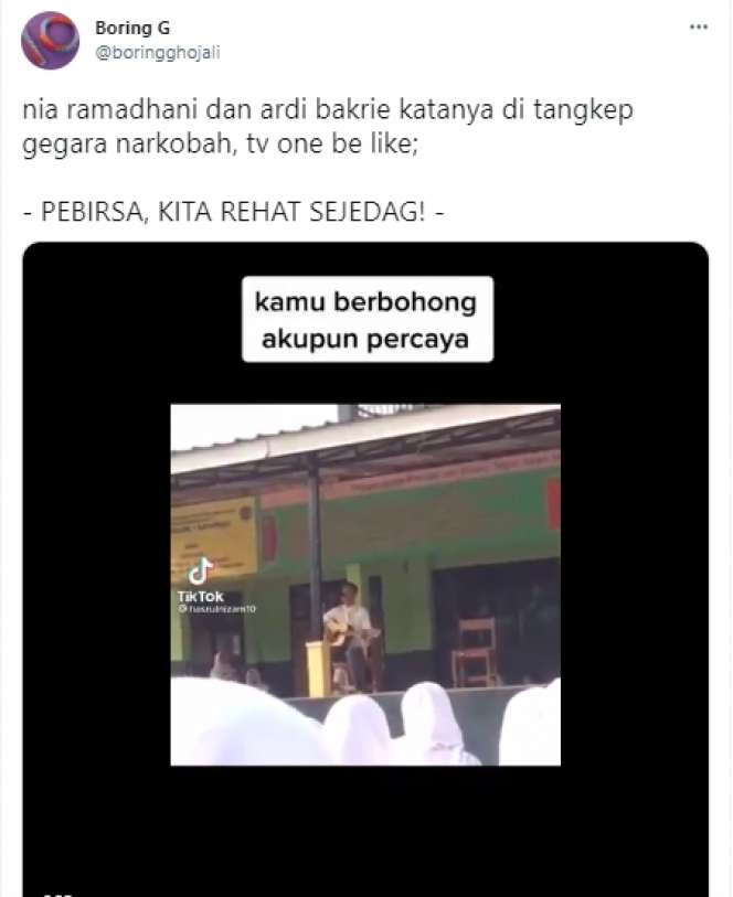 11 Cuitan Lucu Netizen Nia Ramadhani Ditangkap karena Narkoba