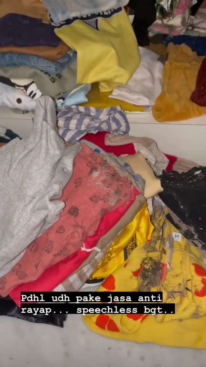 12 Foto Baju Branded Anak Rachel Vennya Dimakan Rayap, Nyesek!