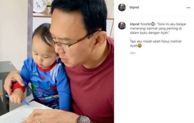 9 Momen Ahok Momong Baby Yosafat