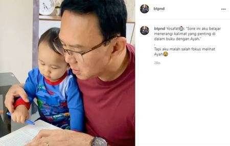9 Momen Ahok Momong Baby Yosafat