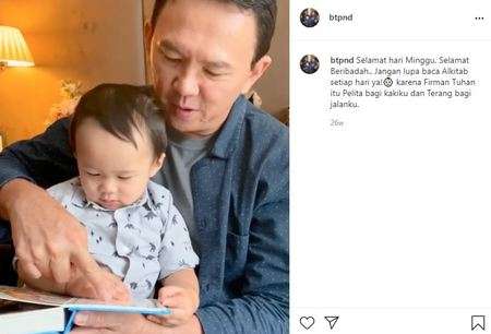 9 Momen Ahok Momong Baby Yosafat