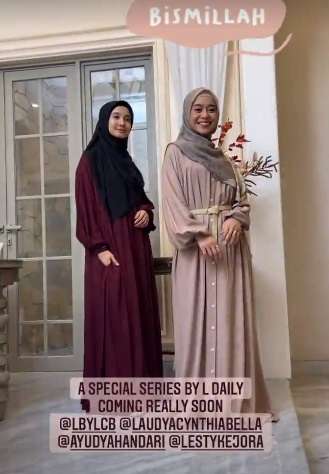 Momen Photoshoot Laudya Cynthia Bella dan Lesti, Makin Anggun!