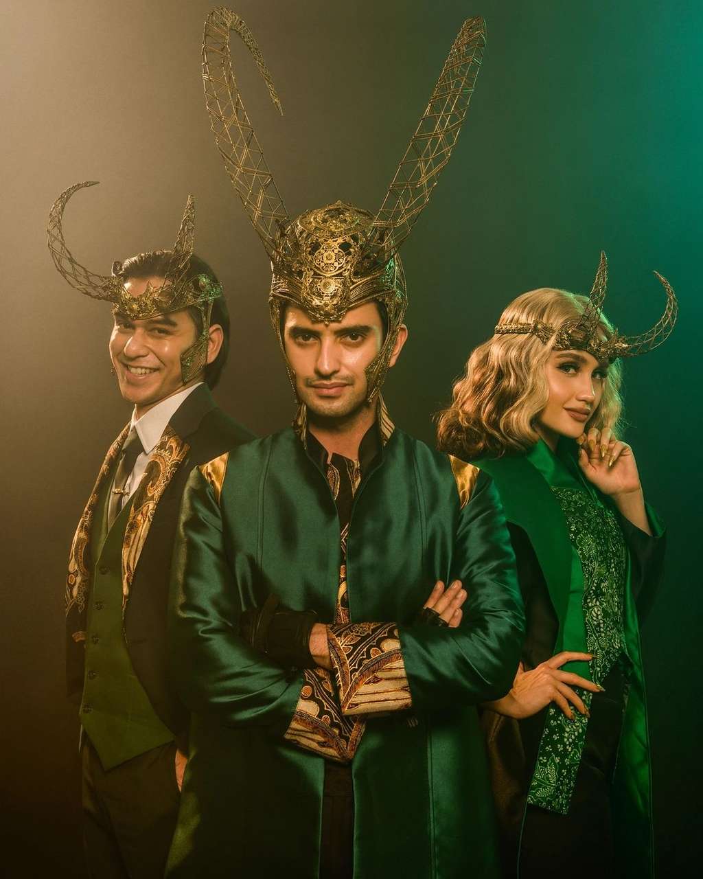 Foto Rangga Azof, Omar Daniel & Cinta Laura Disulap Jadi Loki