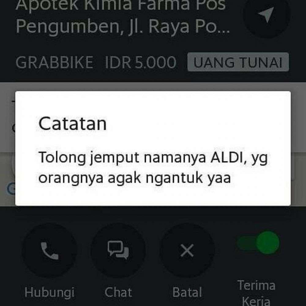 10 Catatan Lucu dari Customer Ojol, Terakhir Paling Ngakak!