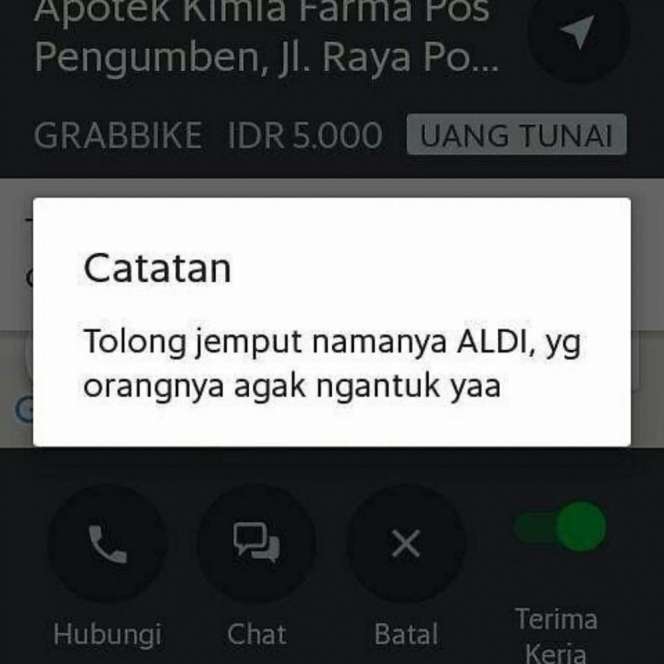 10 Catatan Lucu dari Customer Ojol, Terakhir Paling Ngakak!