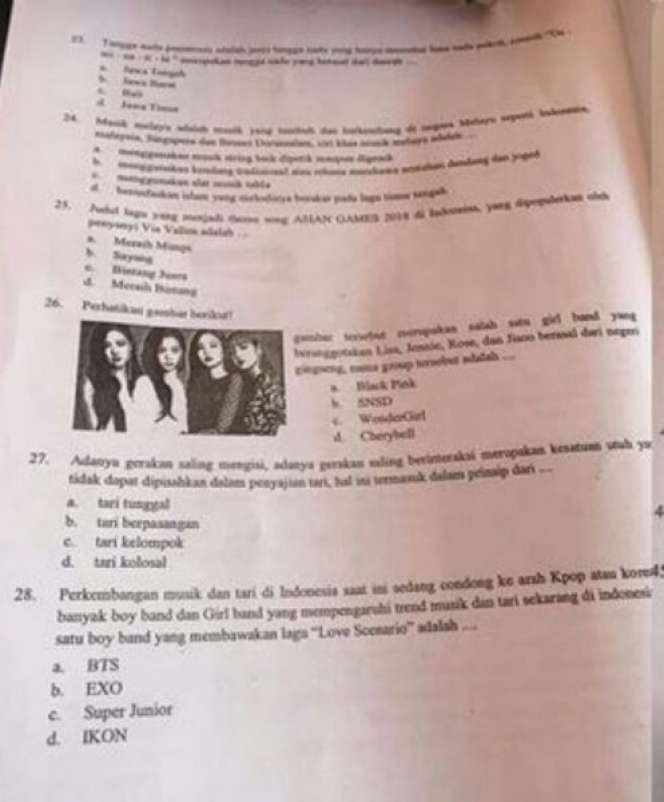 6 Foto Artis Masuk Soal Ujian Sekolah, Terakhir Bikin Heboh!