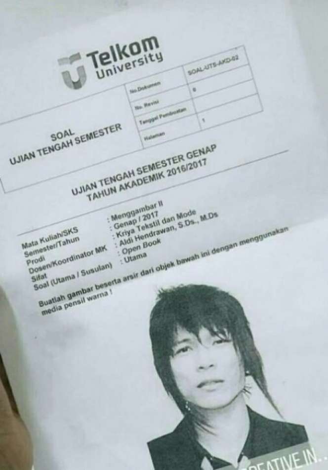 6 Foto Artis Masuk Soal Ujian Sekolah, Terakhir Bikin Heboh!