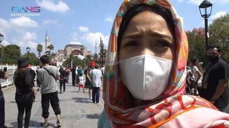 Potret Raffi Ahmad & Nagita Slavina Kunjungi Hagia Sophia