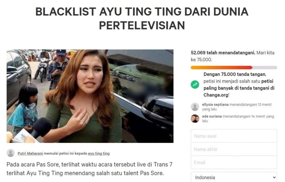8 Artis Pernah Diboikot Publik Melalui Petisi, Ini Masalahnya!