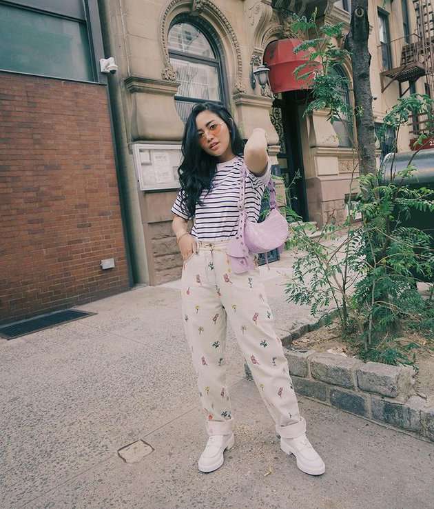 8 Penampilan Super Modis Rachel Vennya saat di New York