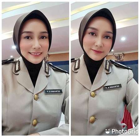 7 Potret Octaviani Istri Kapolres, Jadi Polwan & Jago Nyanyi