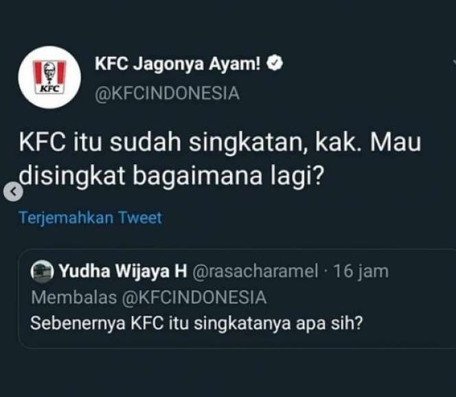 10 Cuitan Kocak Admin KFC Balas Komentar Netizen, Bikin Ngakak