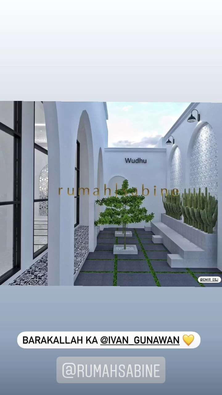8 Potret Desain Masjid Ivan Gunawan, Serba Putih dan Mewah