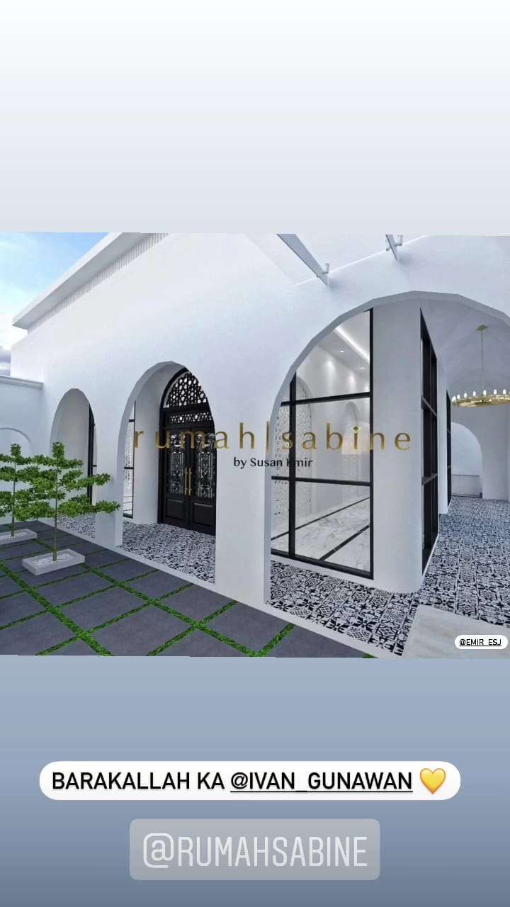 8 Potret Desain Masjid Ivan Gunawan, Serba Putih dan Mewah
