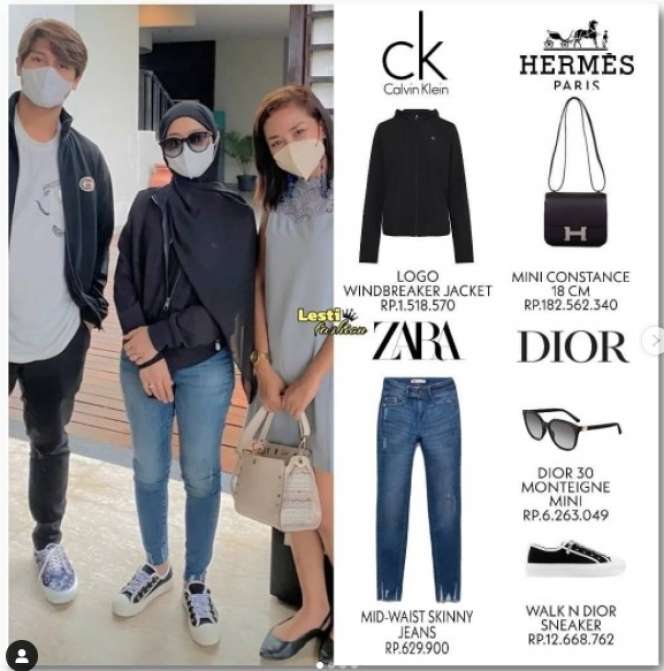 Harga 8 Gaya Fashion Lesty Kejora, Bisa Bangun Rumah Gedongan!