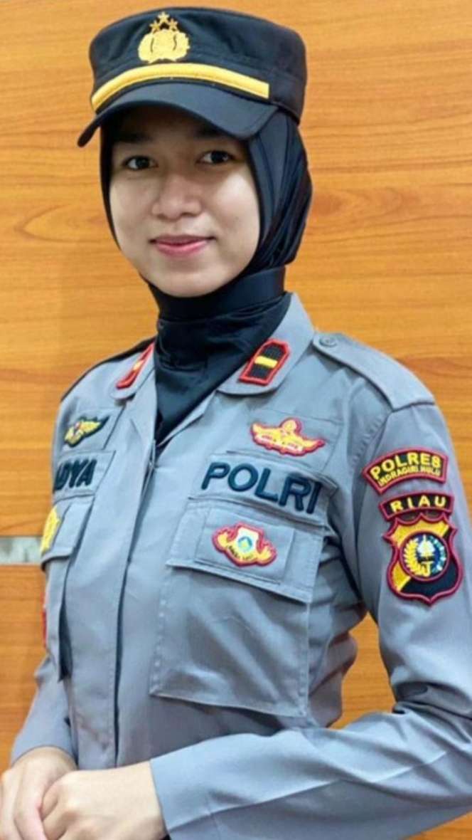 Potret Ipda Nadya Ayu, Kapolsek Cantik Masih Berusia 23 Tahun