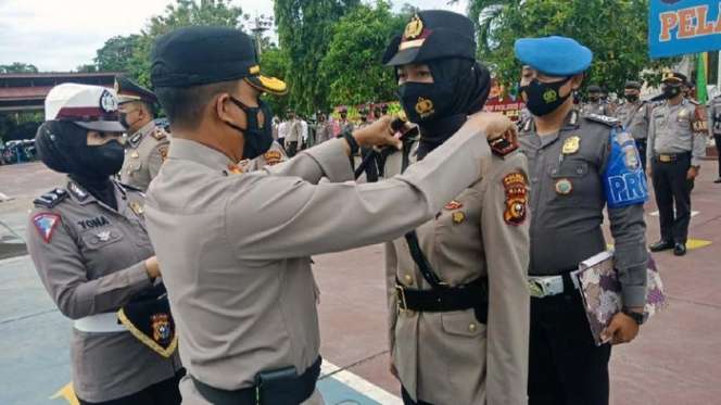 Potret Ipda Nadya Ayu, Kapolsek Cantik Masih Berusia 23 Tahun
