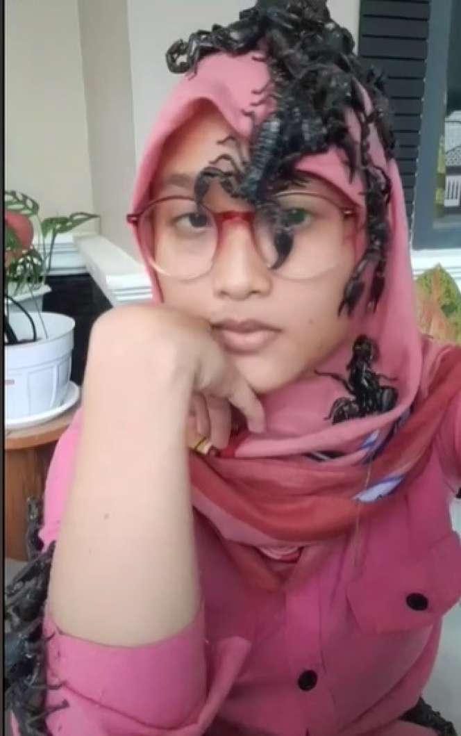 Ngeri, Gadis Ini Pelihara Puluhan Ular, Aksinya Bikin Merinding!