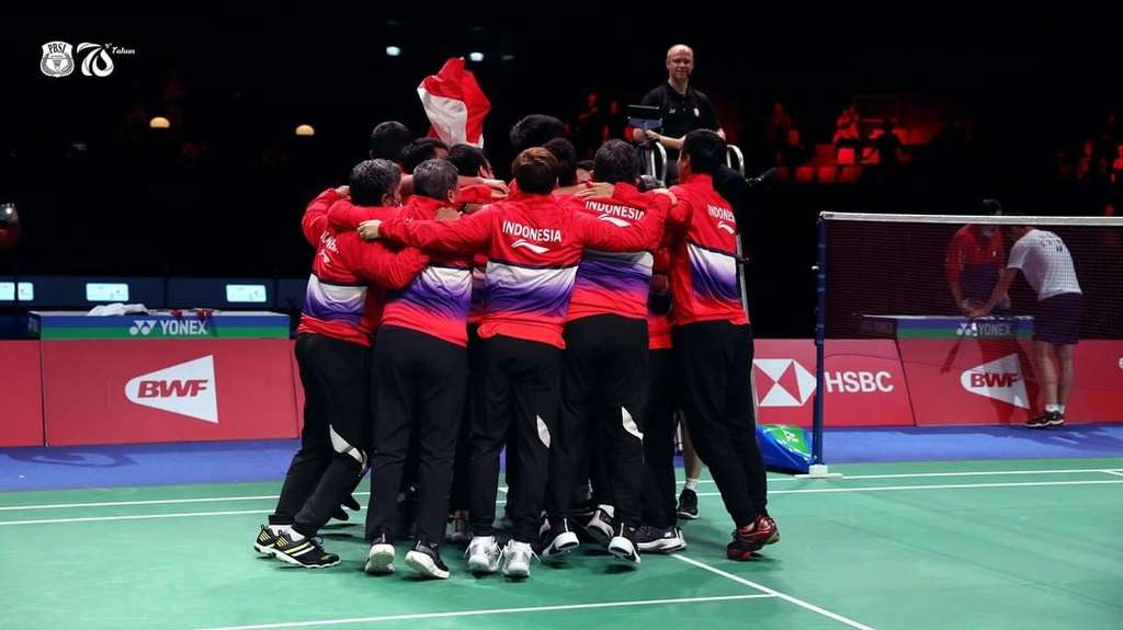 9 Potret Euforia Indonesia Juara Thomas Cup 2020