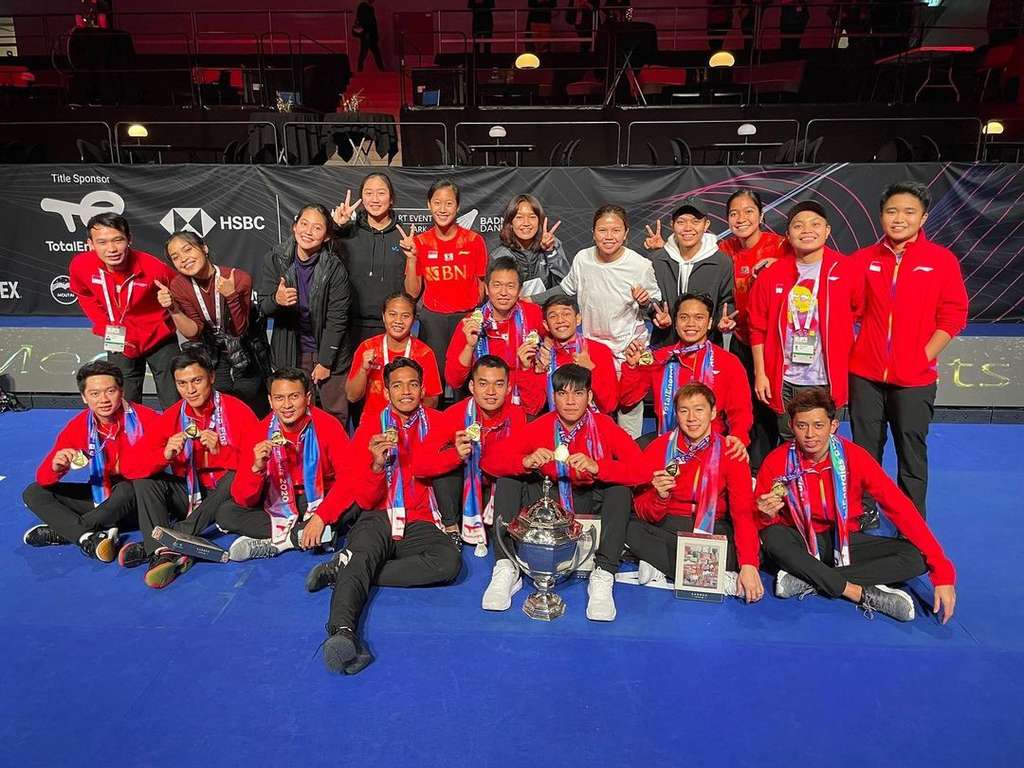 9 Potret Euforia Indonesia Juara Thomas Cup 2020