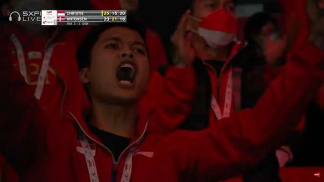 Momen Kocak Tim Bulutangkis Indonesia di Thomas Cup 2020