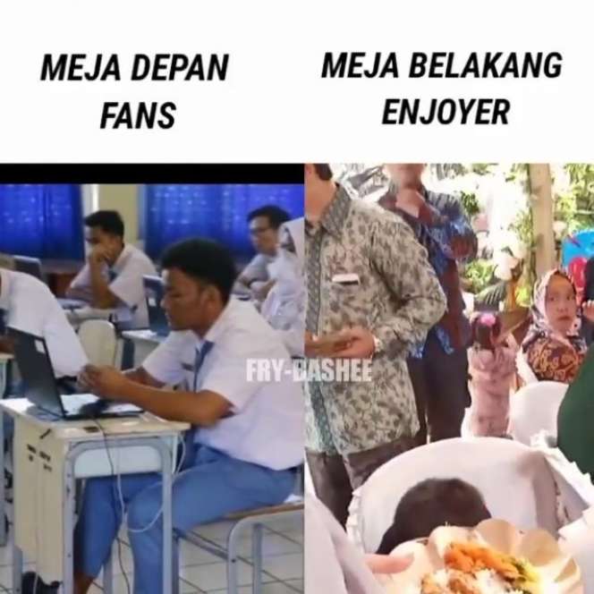 15 Tingkah Kocak Murid Barisan Paling Belakang, Bikin Kangen Masuk Sekolah