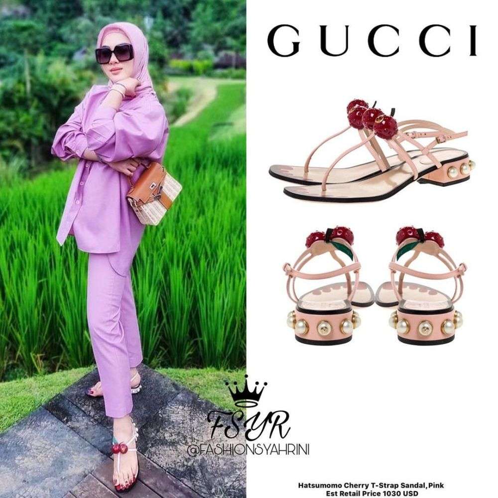 8 Fashion Item Syahrini Saat Liburan di Labuan Bajo, Harga Sandalnya Bisa Beli Motor!