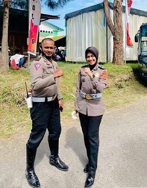 Dimutasi Tak Lagi Jadi Reserse Narkoba, Ini Potret Cantik Briptu Ika Wulandari Berseragam Sat Lantas