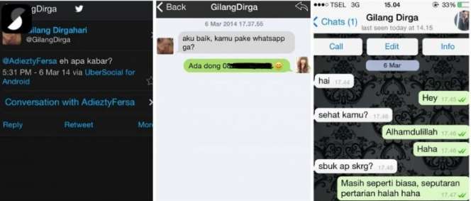 Isi Chat Pertama 7 Artis Saat PDKT dengan Pasangan, Billar-Lesty Kocak Banget!