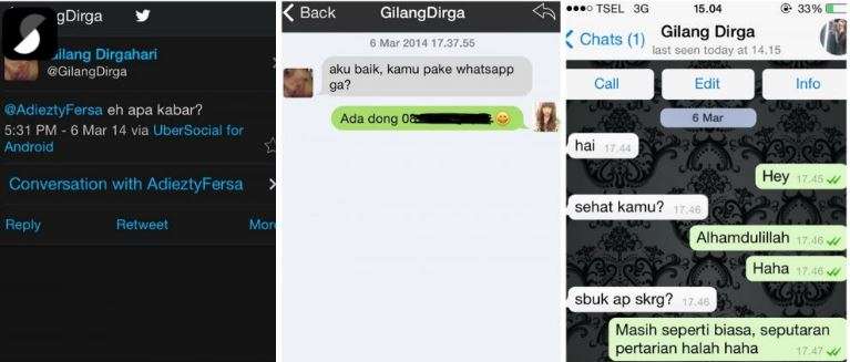 Isi Chat Pertama 7 Artis Saat PDKT dengan Pasangan, Billar-Lesty Kocak Banget!