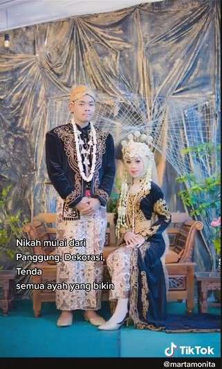 Perjuangan Ayah Bangun Pelaminan Untuk Pernikahan Sang Anak, Kisahnya Bikin Haru