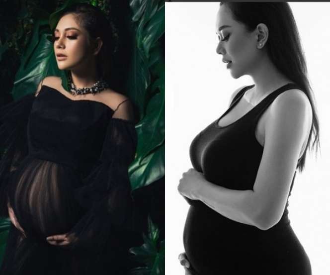 Adu Gaya Celine Evangelista vs Aura Kasih, Jadi Hot Mama!