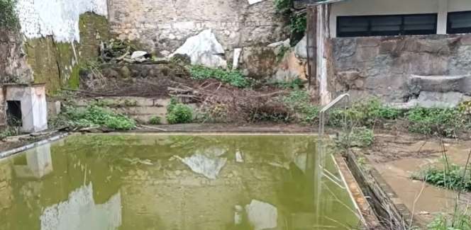 Penampakan Rumah Mewah 3 Lantai Terbengkalai 10 Tahun, Kolam Renangnya Ngeri Banget!