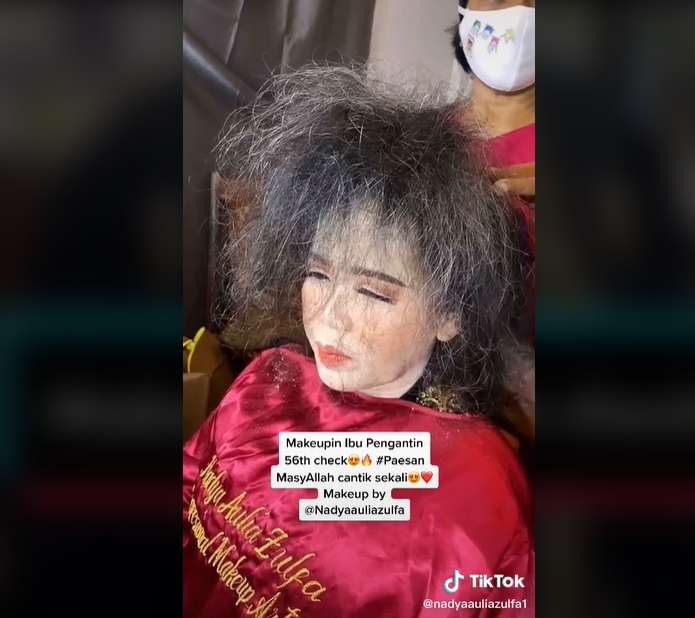 10 Foto Tranformasi Nenek 56 Tahun Usai Dimakeup, Berubah Jadi Gadis Cantik Usia 20 Tahun!