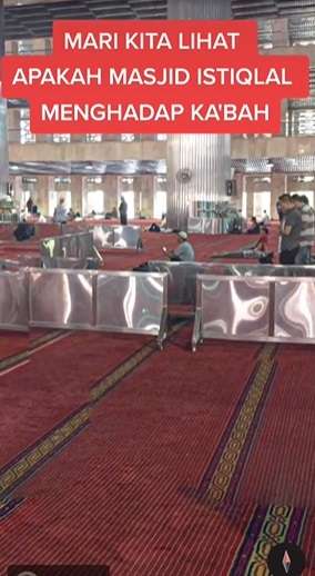 Masyallah, Pria Ini Buktikan Jika Arah Masjid Istiqlal Tegak Lurus Menghadap Ka’bah