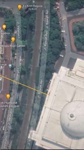 Masyallah, Pria Ini Buktikan Jika Arah Masjid Istiqlal Tegak Lurus Menghadap Ka’bah