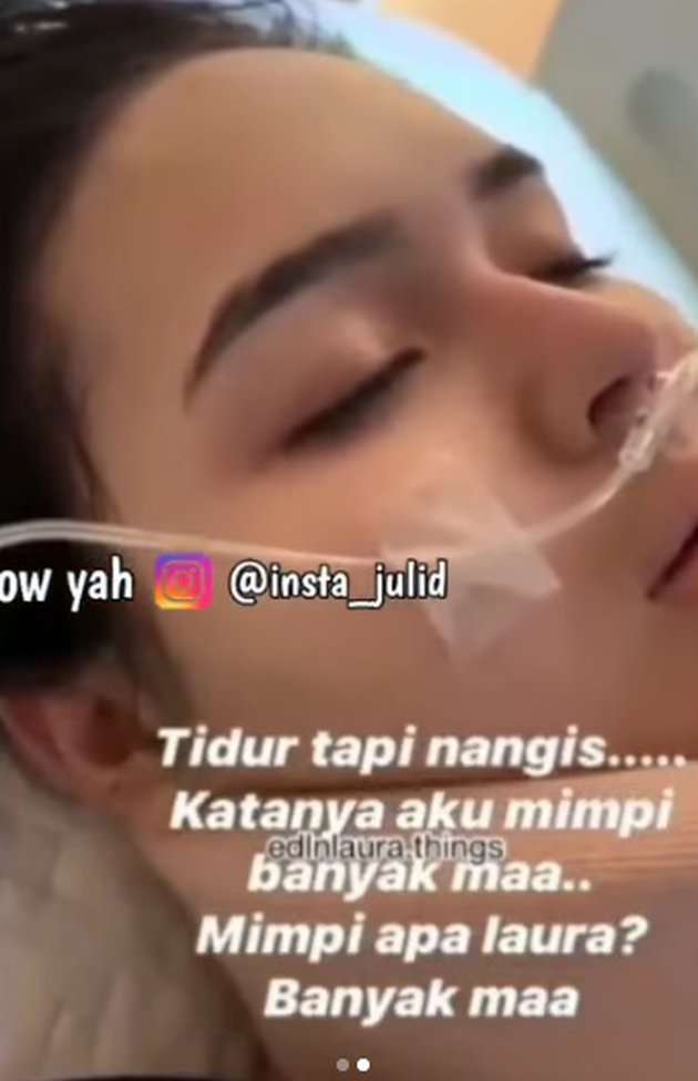 Potret Laura Anna Menangis dalam Tidurnya Usai Kecelakaan
