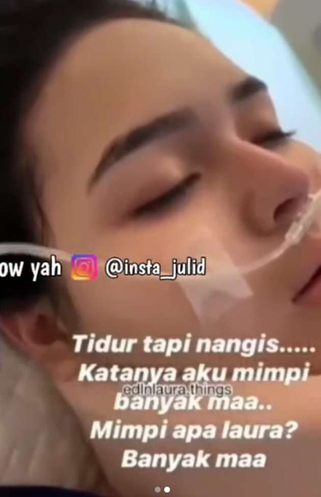 Potret Laura Anna Menangis dalam Tidurnya Usai Kecelakaan