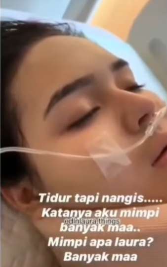 Potret Laura Anna Menangis dalam Tidurnya Usai Kecelakaan