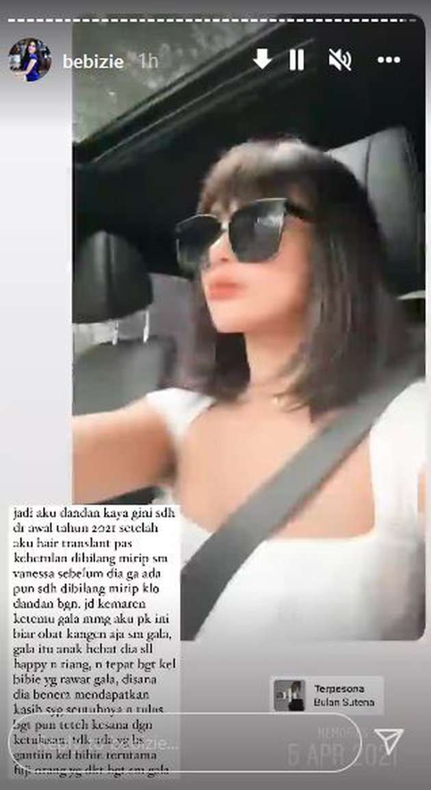 9 Potret Bebizie Dandan Mirip Vanessa Angel, Sampai Dipanggil ‘Mami’ Oleh Gala Sky