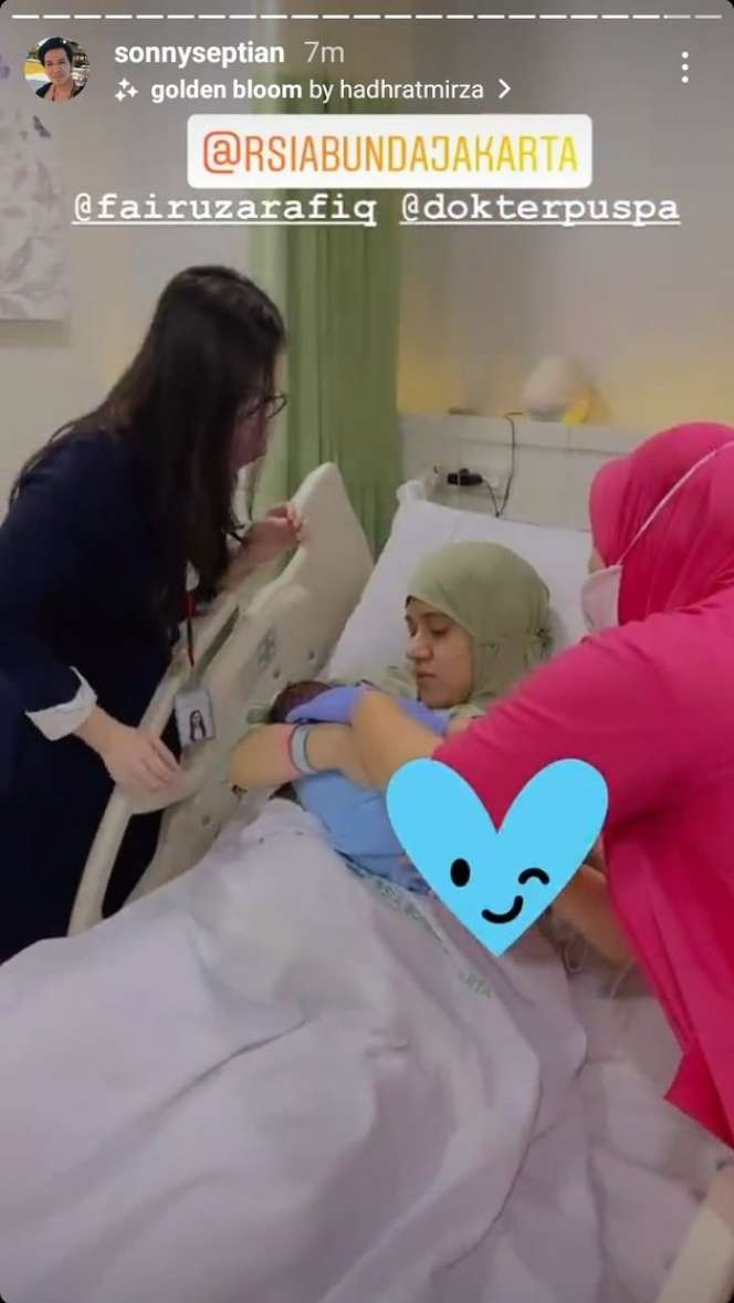 Detik-detik Fairuz A Rafiq Melahirkan Anak Ketiga, Aksi King Faiz Bikin Haru