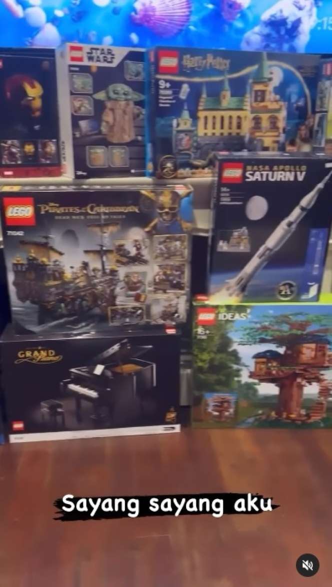 Koleksi Lego Amanda Manopo dari Star Wars hingga Harry Potter